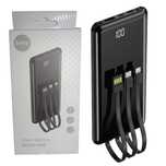 Setty power bank 10000 mAh z kablami PB-WK-101 travel battery latarka