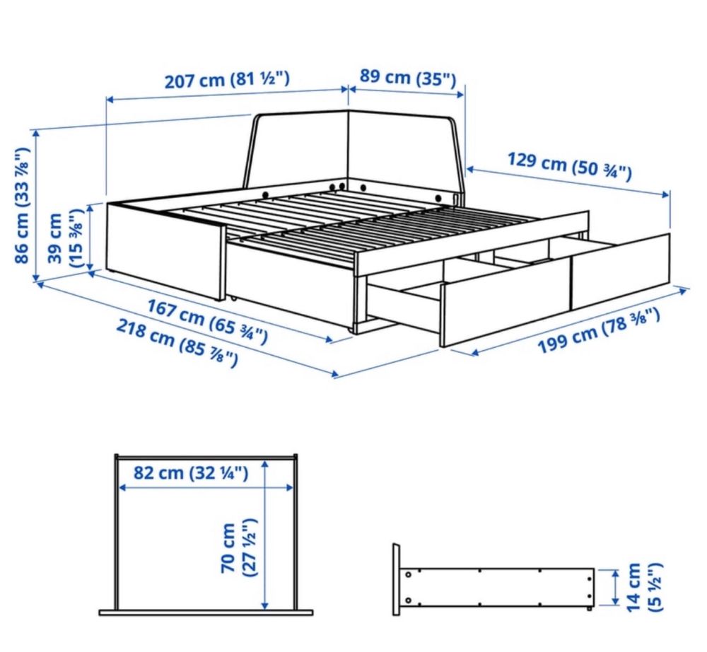 Sprzedam łóżko IKEA FLAKKE