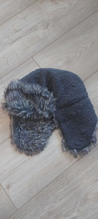 Czapka ciepła z futerkiem