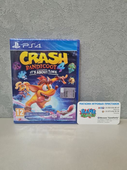 New Crash Bandicoot 4 Its About Time Crash4 RUS Магазин Ps 4 5 Ps4 Ps5