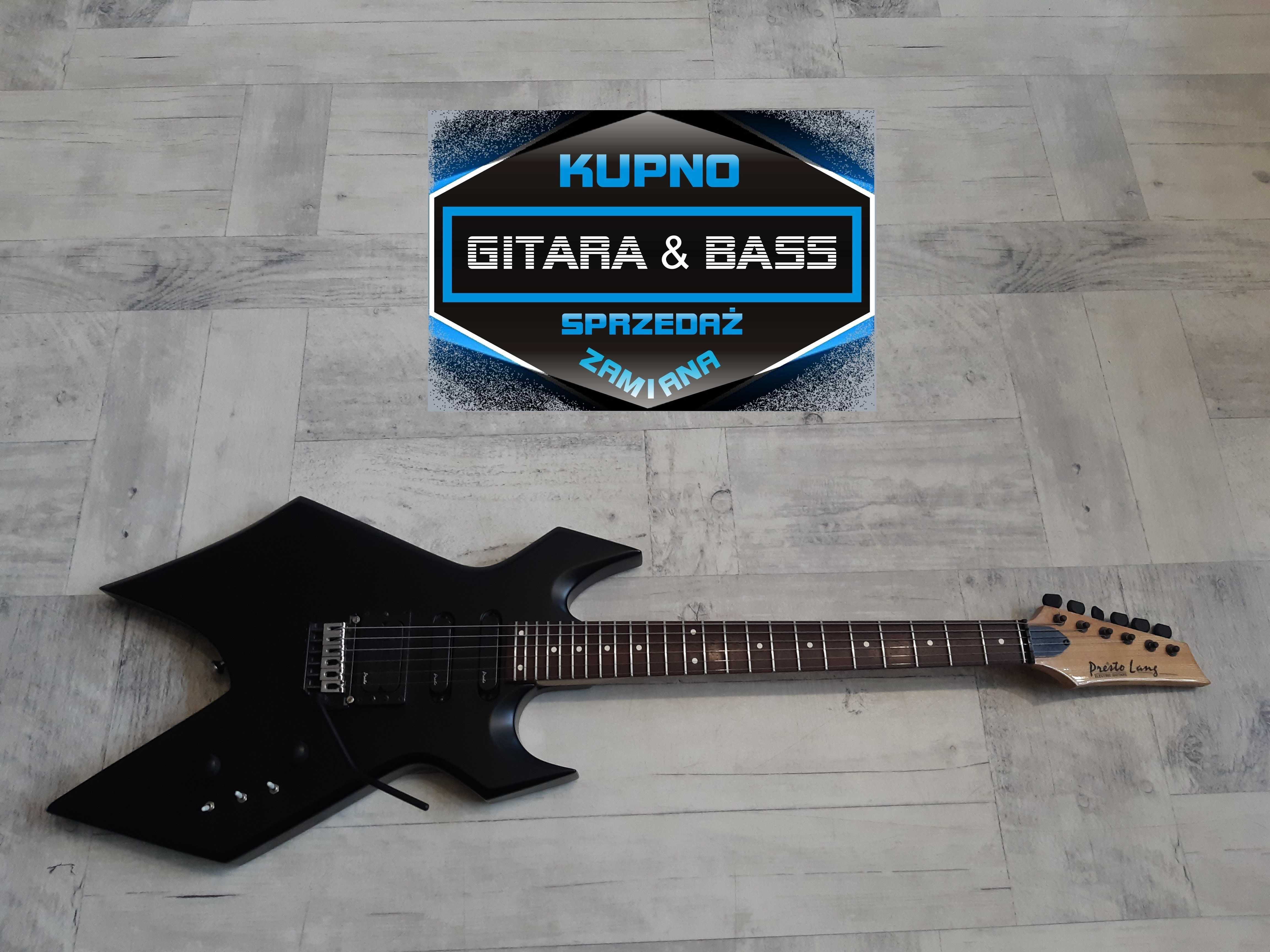 Gitara Presto Lang Warlock -Black-Schaller- wysyłka Gratis lub zamiana