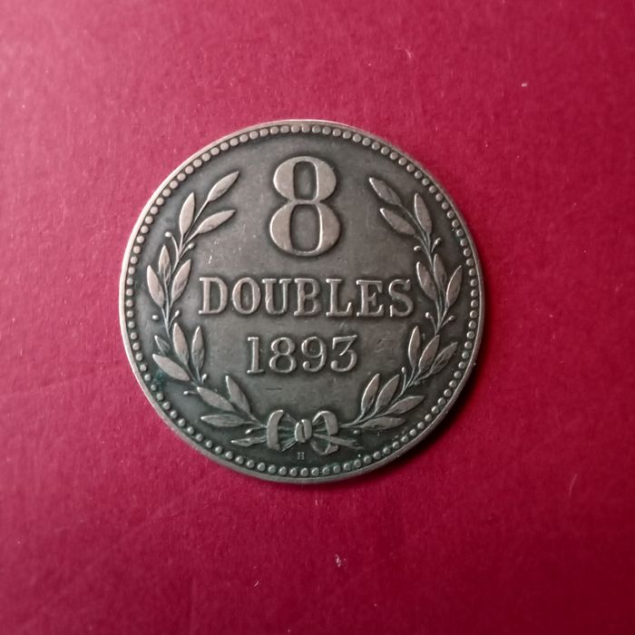 moeda em bronze 8 doubles 1895