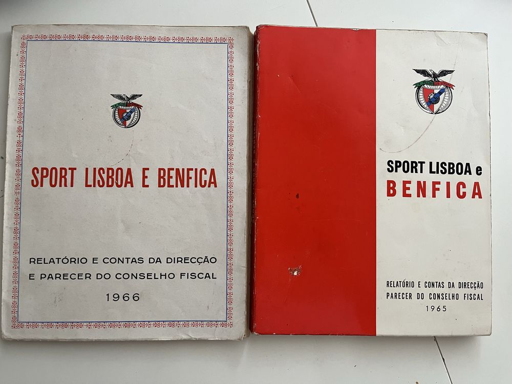 Relatório e Contas Sport Lisboa e Benfica 1965 e 1966