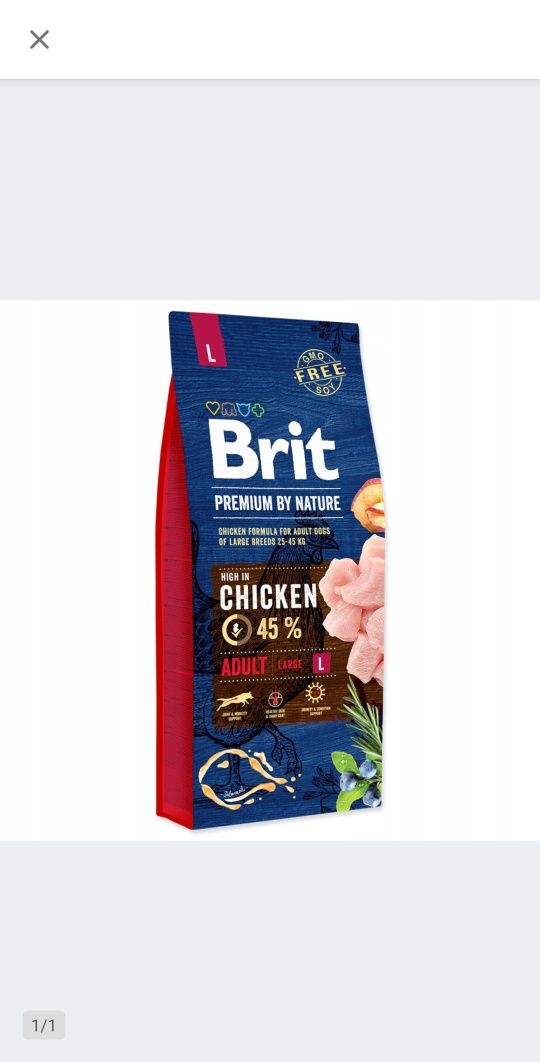 BRIT PREMIUM by Nature Adult  L 15KG