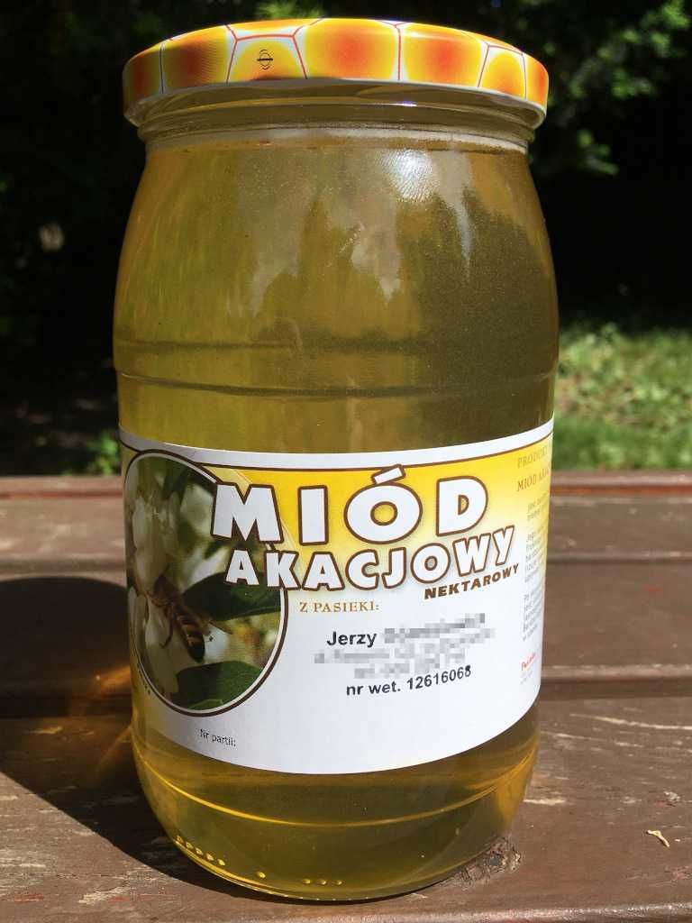 Polski prawdziwy miód akacjowy 2024 PZP stres dzieci żołądek