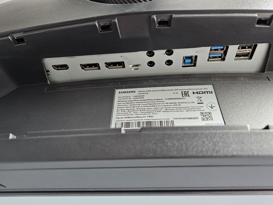 Монітор Samsung G9 49" QLED 120Гц C49RG90SSI (LC49RG90SSIXCI)