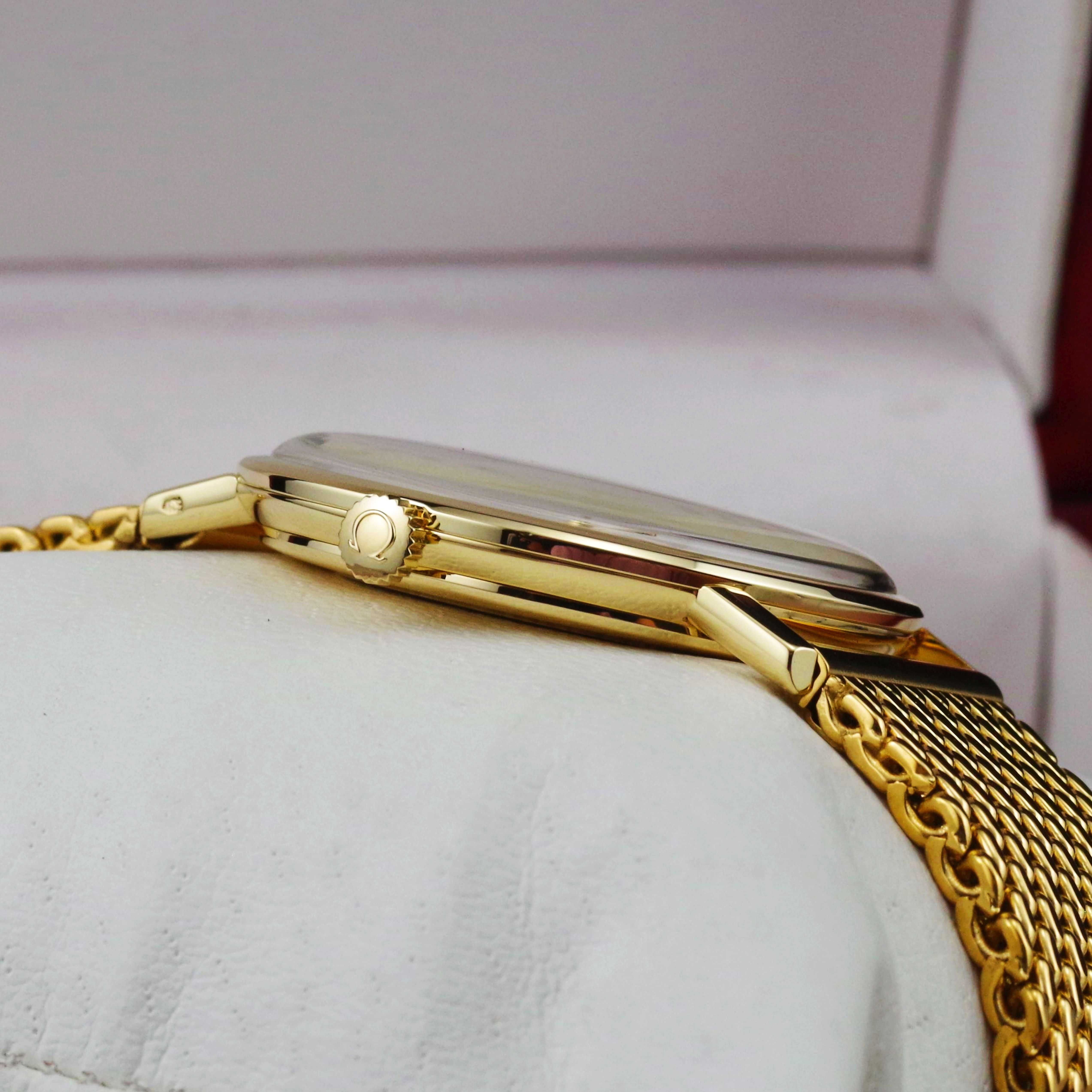 OMEGA zegarek męski vintage 1967 LITE złoto 14K / 585 kaliber 601
