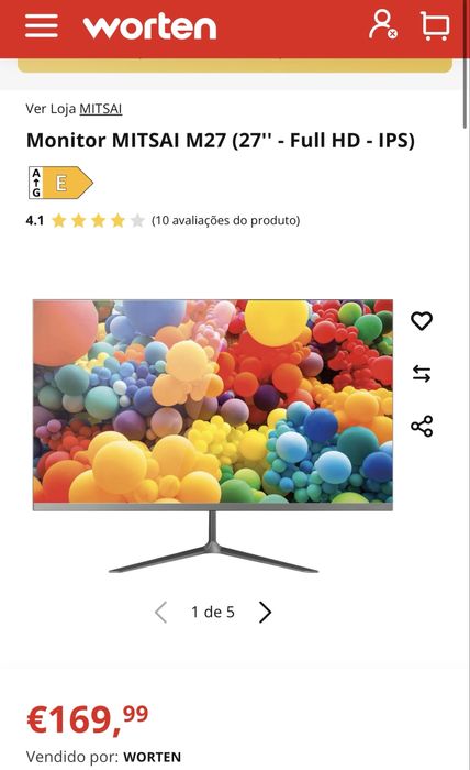 Monitor 27 polegadas fino
