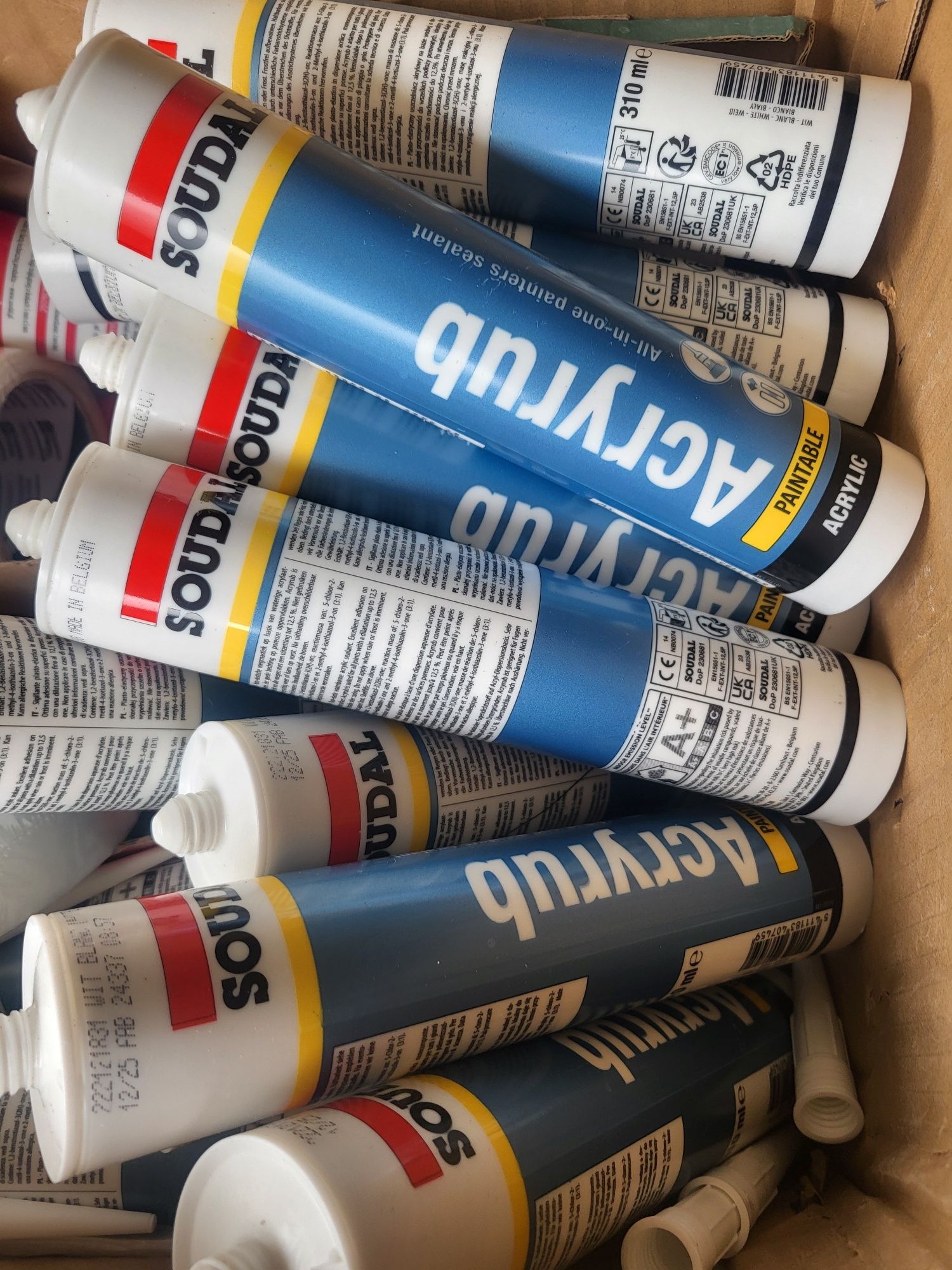Silikon akrylowy 310 ml soudal acryl biały