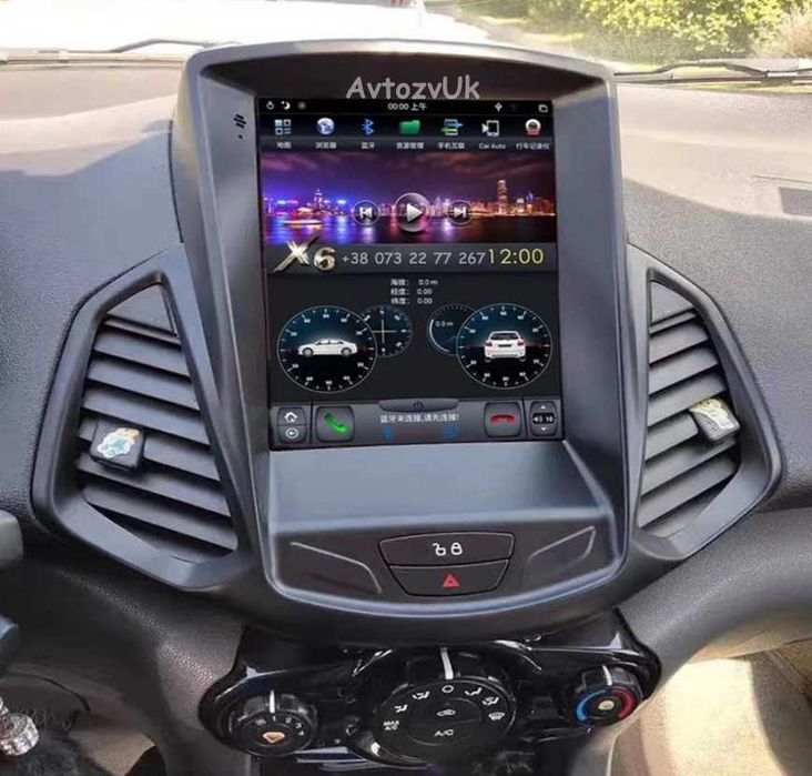 Магнитола FIESTA Ford Ecosport Фиеста ФОРД GPS Tesla CarPlay Android