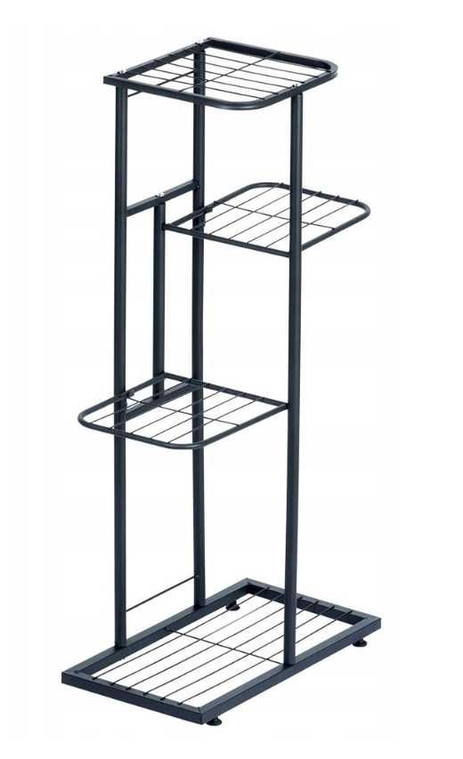Kwietnik METALOWY 4 poziomy stojak na doniczki rośliny kwiatki LOFT