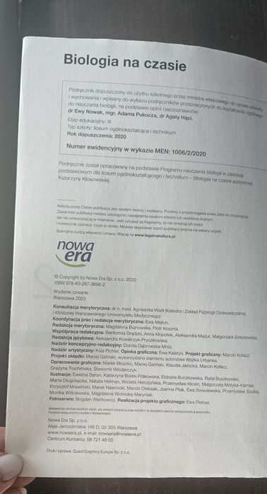 Biologia na czasie 2 liceum technikum zakres podstawowy Poznań