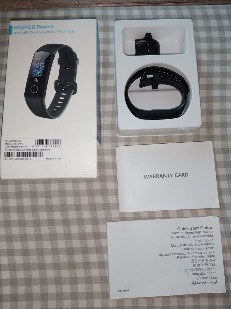 HONOR Band 5, zegarek, opaska, smartwatch, czarny.