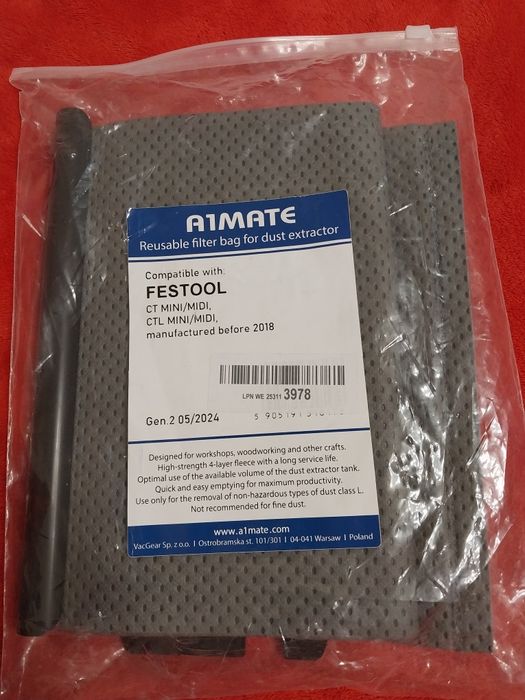 Мішок для пилесоса Festool CT/CTL Mini/Midi багаторазовий 1 шт.