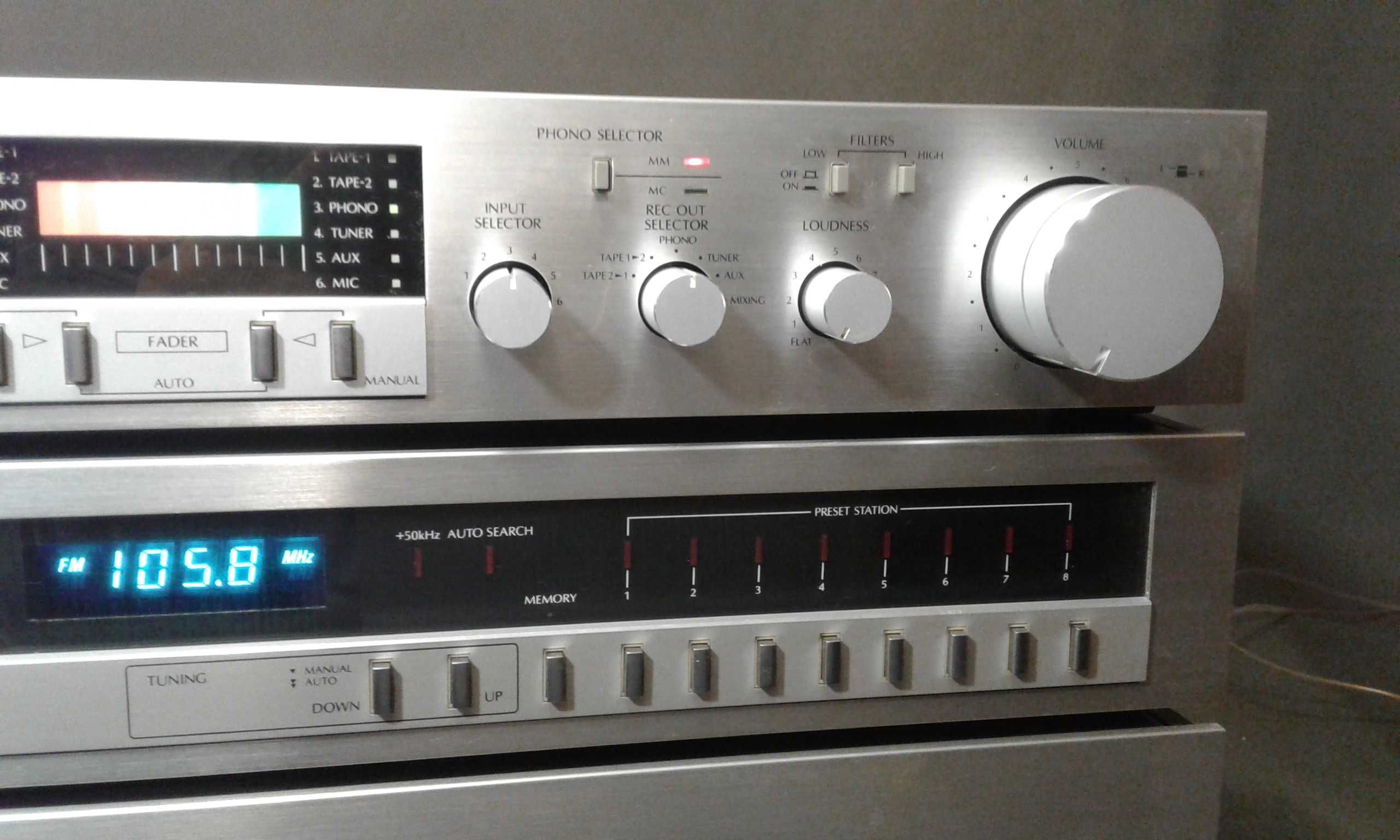 SANSUI B-77,C-77,T-77,zestaw stereo