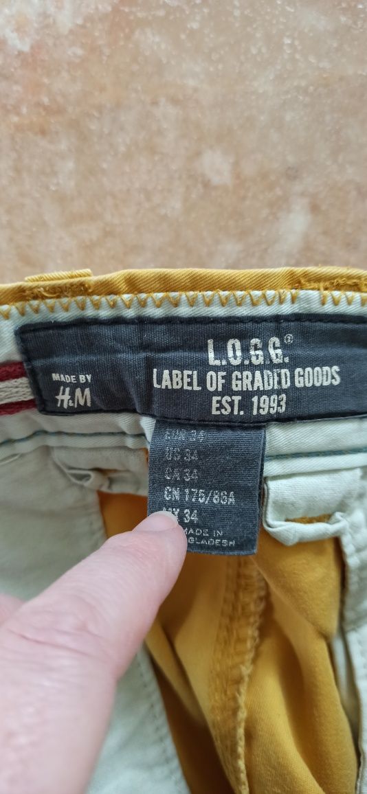 Sg Musztardowe spodnie męskie L , XL Slim chino chinosy męskie L , XL
