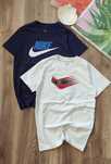 Оригінал! Nike 128-137 темно-синя футболка на хлопчика