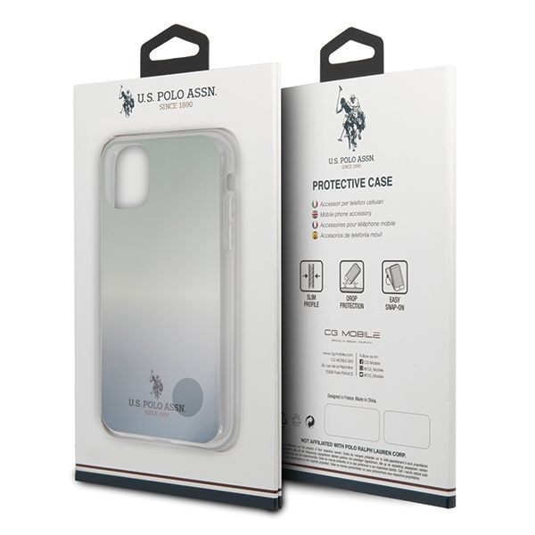 U.S. Polo Assn. Etui iPhone 11 Pro Pattern - Gradient Niebieski