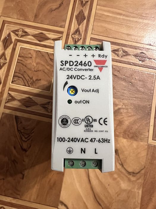 Блок живлення, AC/DC конвертер Carlo Gavazzi SPD2460  24V 2.5A (60W)
