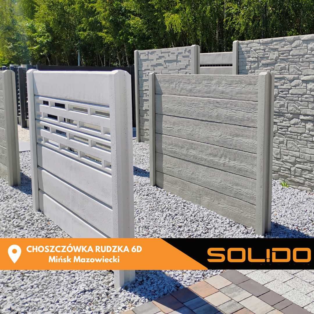 Ogrodzenie betonowe, płot betonowy dwustronny – Ażur