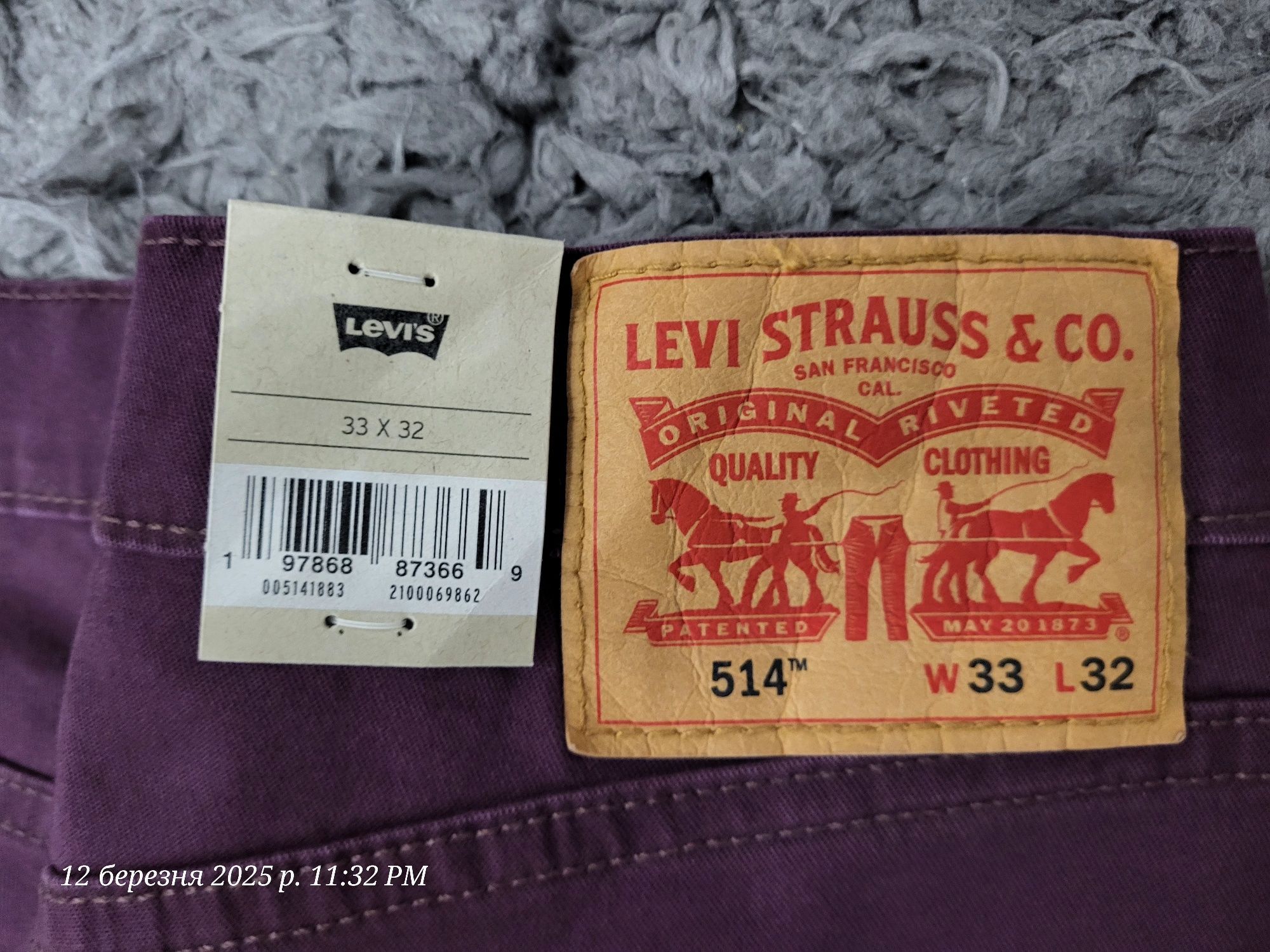 Джинси Levi's (original) нові розм.32/32