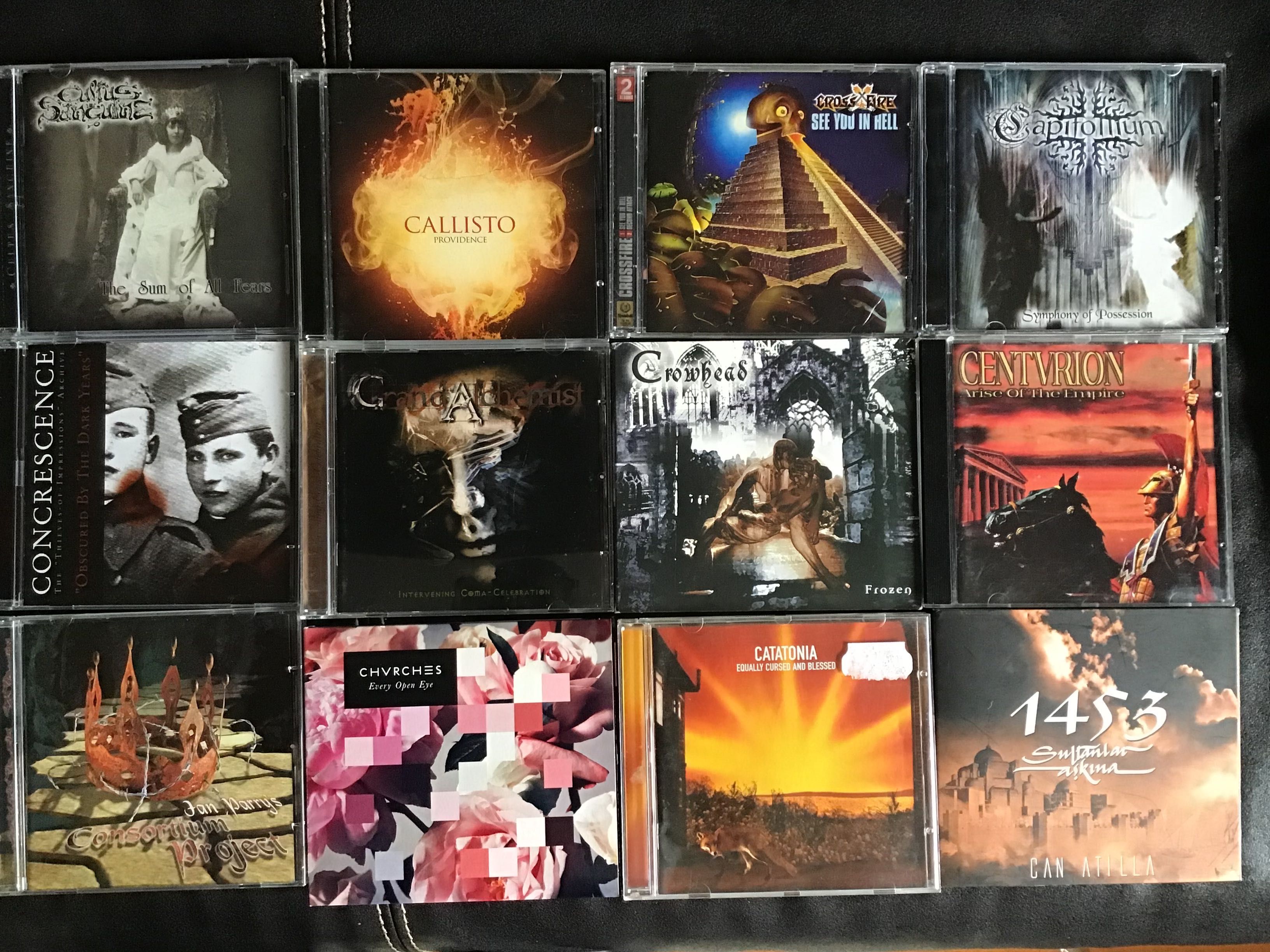 CDs vários metal , rock , letra C+D 2€. Actuliazada