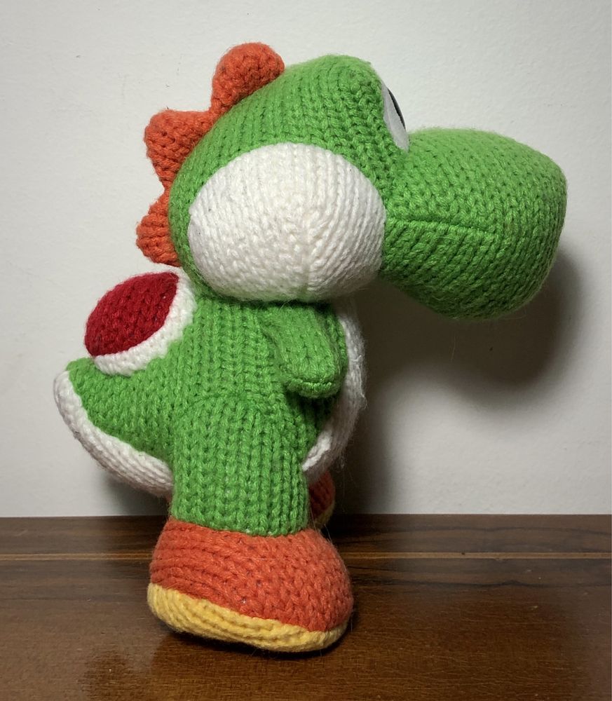Rzadka maskotka amiibo Yoshi MEGA Yarn Nintendo figurka unikat zabawka