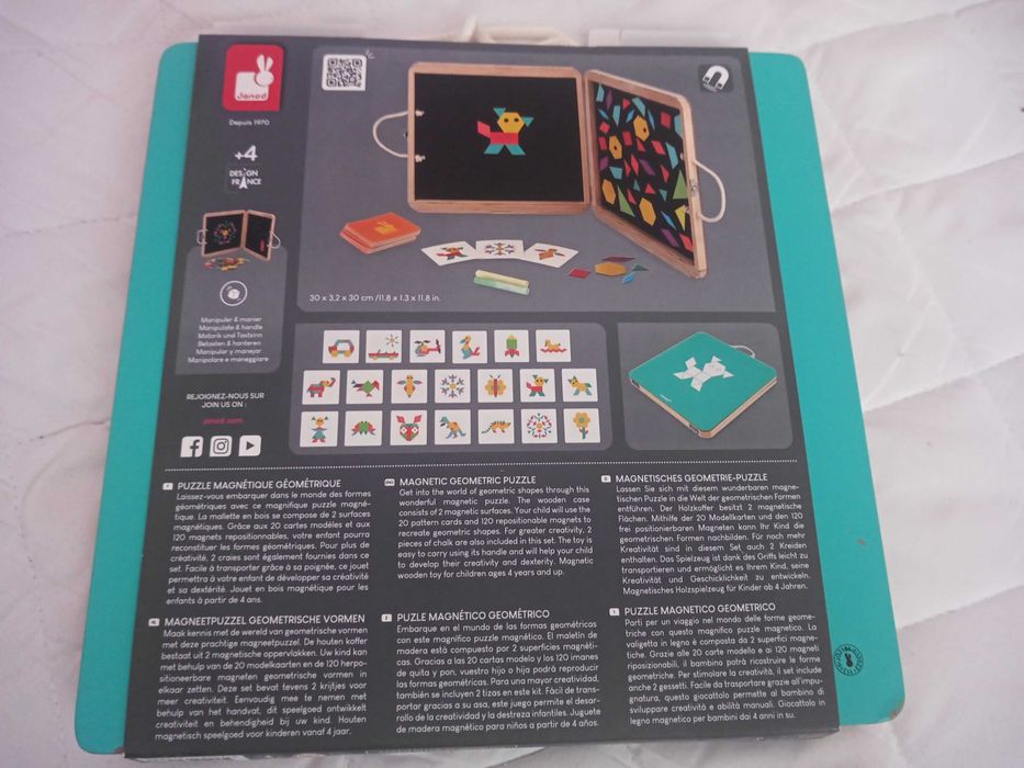 Układanka magnetyczna Janod-jak Nowa!