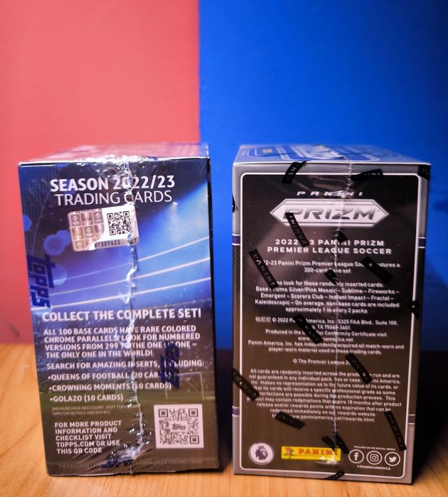 ZESTAW 2x BOX: Topps Chrome UEFA Women’s + Panini Prizm Premier League