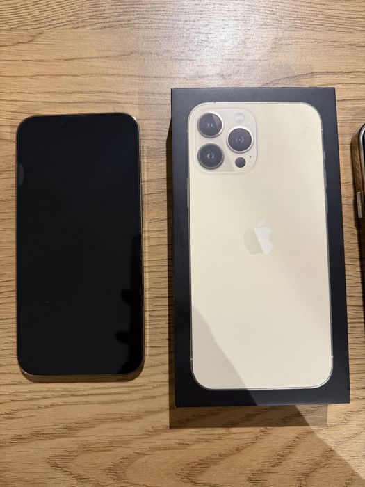 iPhone 13 Pro Max 128 GB Gold – stan idealny, pełen zestaw + dodatki