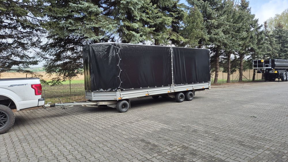 Przyczepa Laweta kryta Plandeka 3500kg 3.5t dmc obrotnica