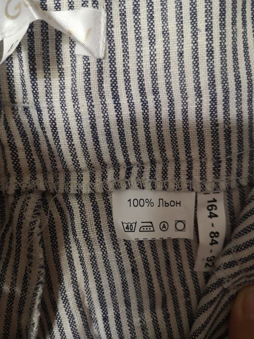 Літні жіночі брюки 100% льон р. S