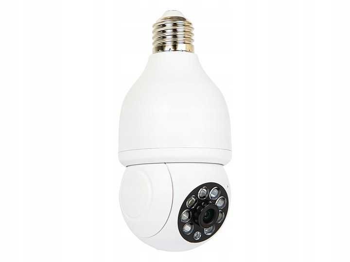 KAMERA WiFi wewnętrzna obrotowa żarówka gwint E27 Monitoring TUYA 3MP