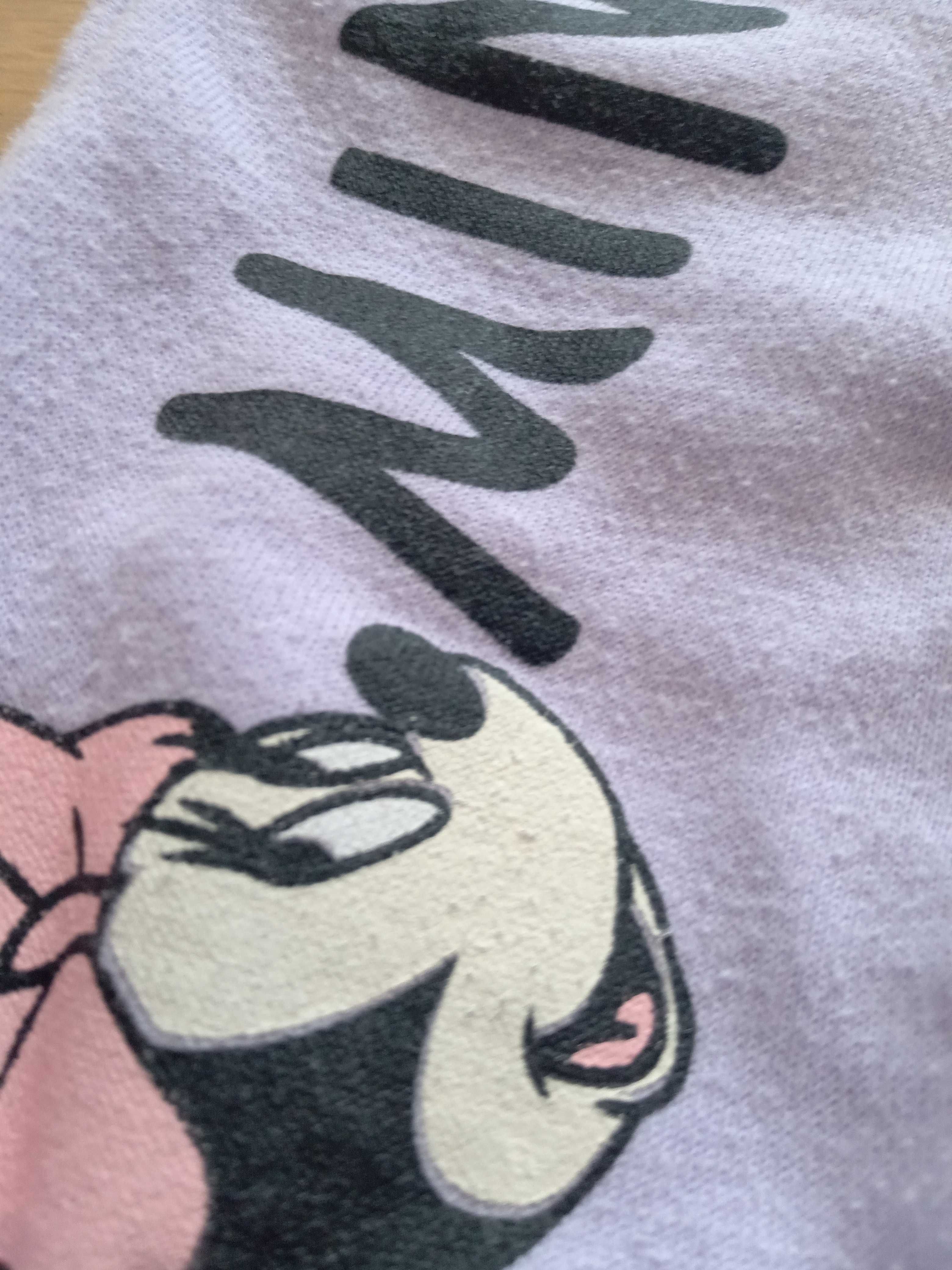 Reserved liliowe spodnie dresowe 122 fioletowe Disney Minnie and Daisy