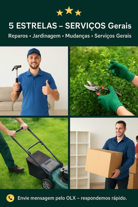 Reparos • Jardinagem • Mudanças • Ajuda Geral