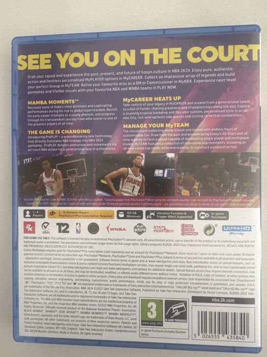 Jogo PS5 NBA2K24