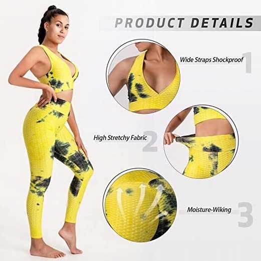 Nowy ZESTAW damski spodnie+top / legginsy / bluzka / getry / 036-1-M