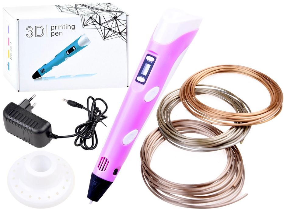 Pióro 3d magiczny długopis 3d + wkłady Za3932