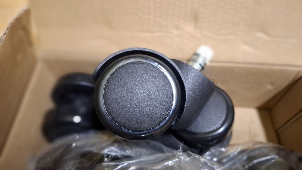 5x kółko fotela dobrej jakości, nowe