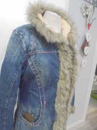 kurtka dzinsowa zimowa w roz-L  XL