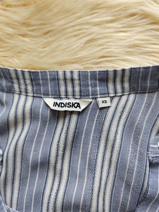 Koszula tunika na guziki w paski 100% wiskoza z metki XS dobre do M