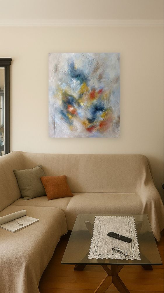 Tela abstrata com textura