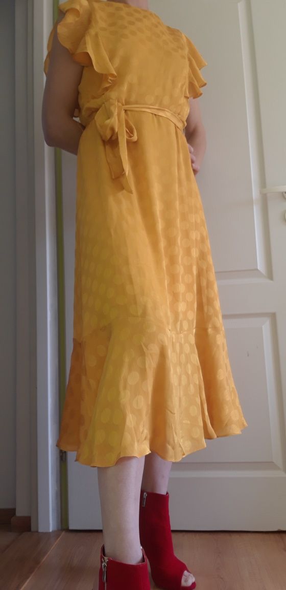 Żółta sukienka L 40