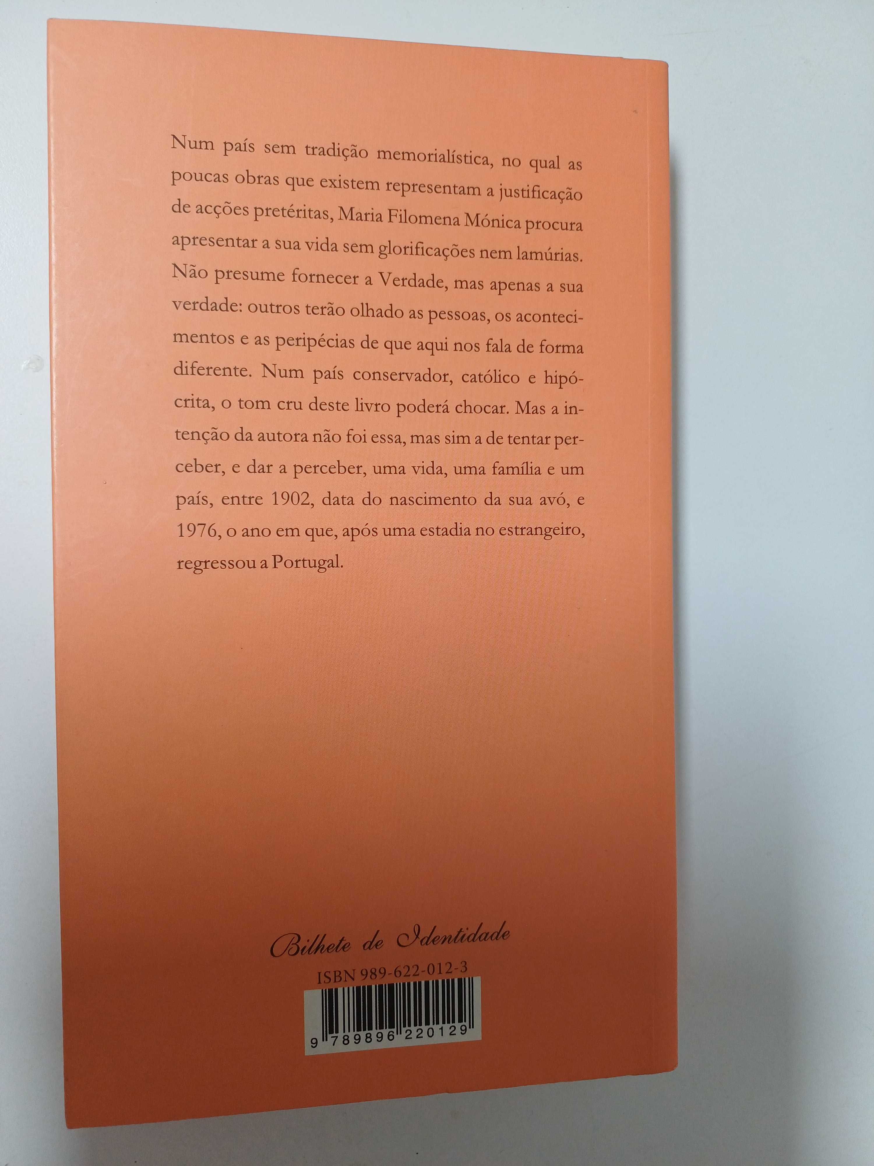 Maria Filomena Mónica - Bilhete de identidade
