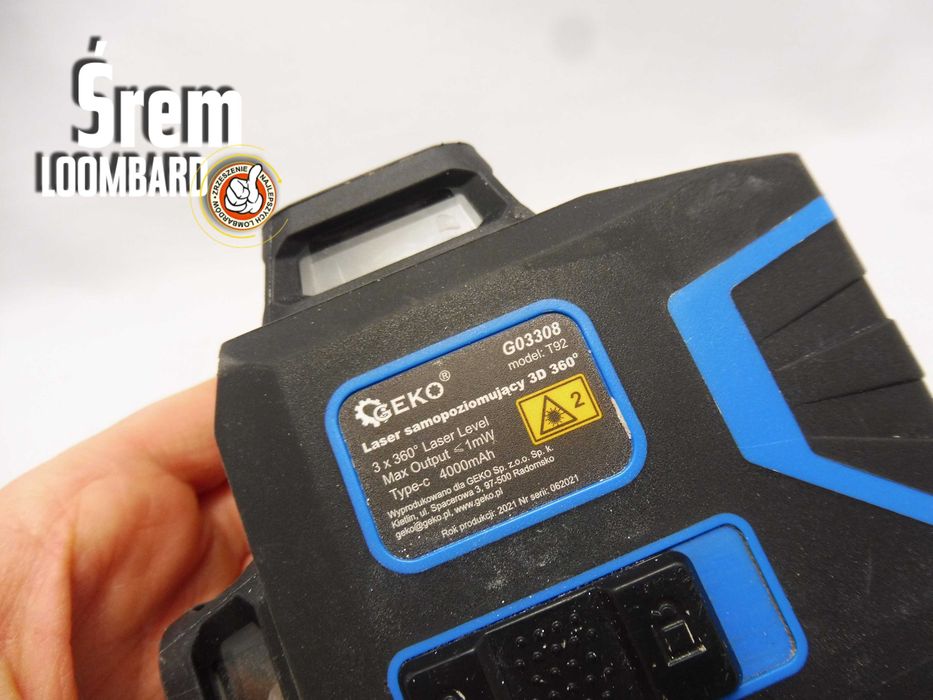 Laser Samopoziomujący Geko G03308, Solo, Stan db!