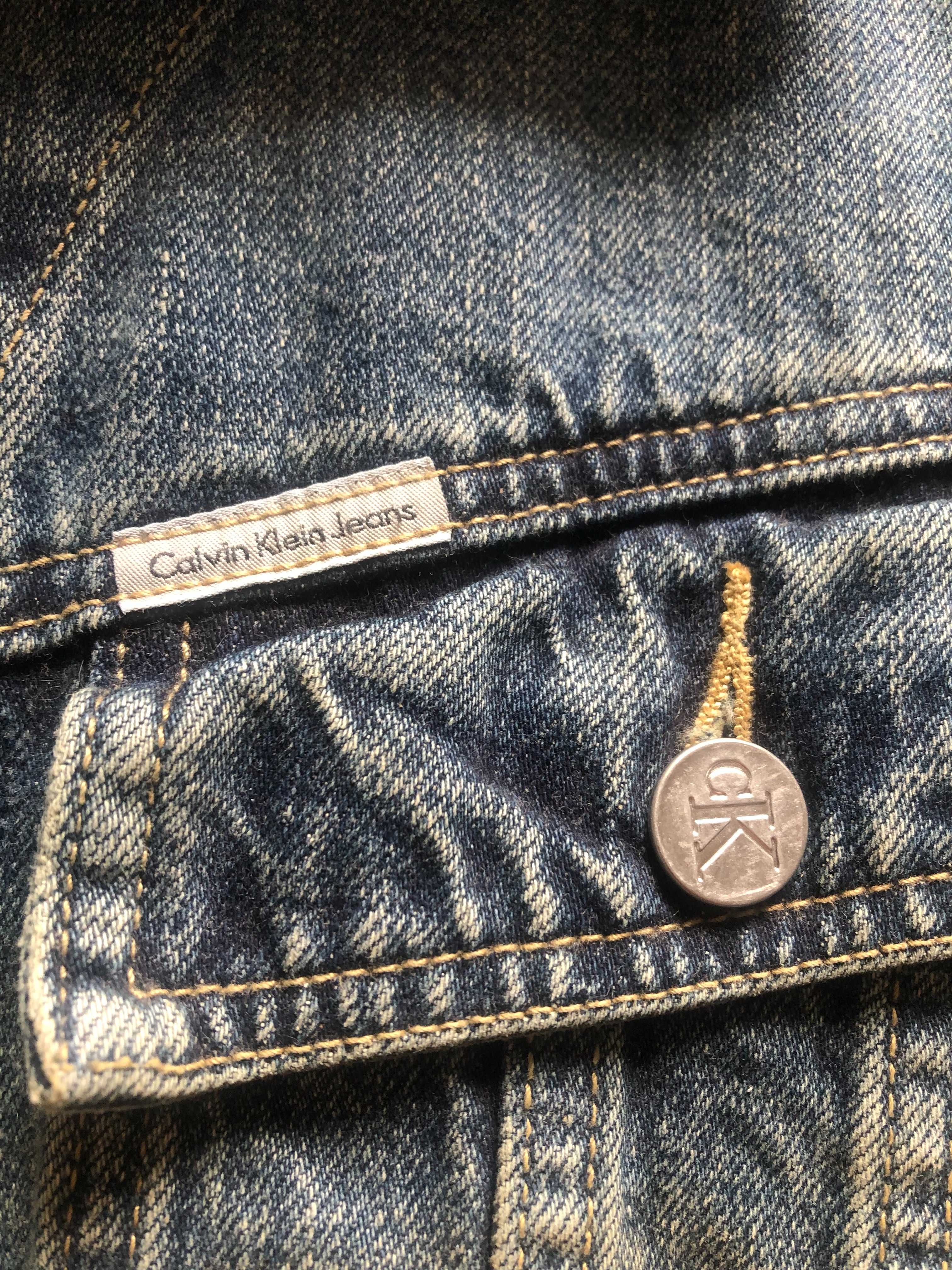 CK Calvin Klein kurtka dżinsowa męska L vintage