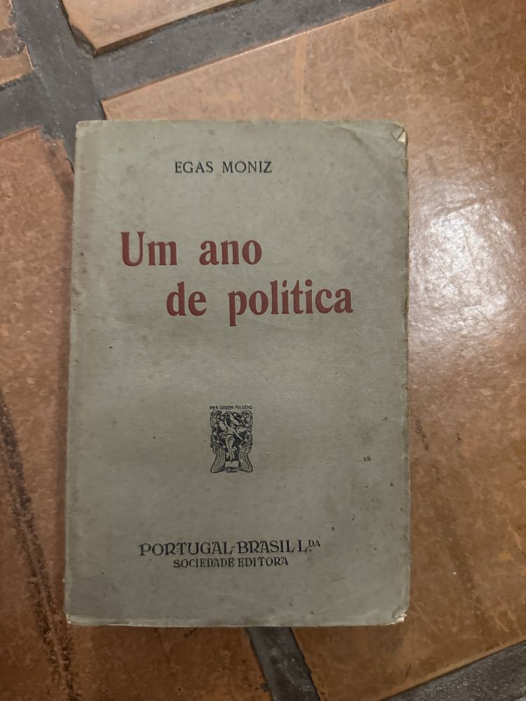 Livro raro de Egas Moniz: Um ano de política