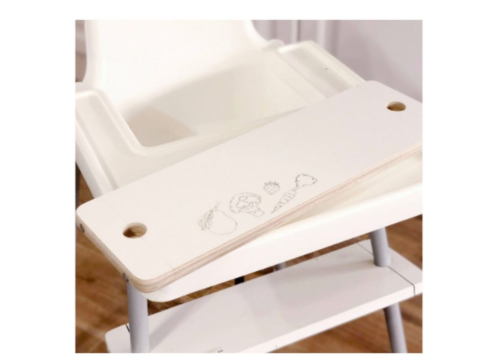 Krzesełko do karmienia IKEA Antilop z podnóżkiem Alaantkowe BLW