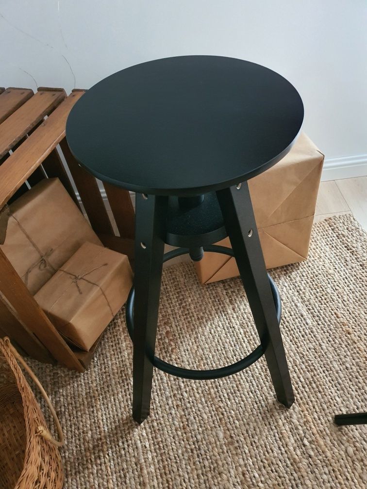 Stołek barowy DALFRED IKEA nowy czarny