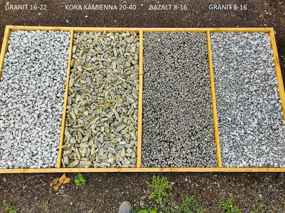 Kamień Grys 11-16 skała Bazalt ciemne kruszywo